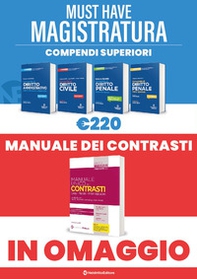 Must have magistratura: Kit 4 compendi superiori-Manuale unico dei contrastiì - Librerie.coop