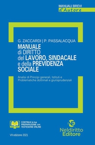 Manuale di diritto del lavoro, sindacale e della previdenza sociale - Librerie.coop