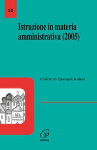 Istruzione in materia amministrativa (2005) - Librerie.coop Istruzione in materia amministrativa (2005) - Librerie.coop