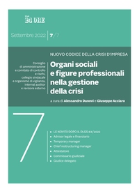 Organi sociali e figure professionali nella gestione della crisi - Librerie.coop Organi sociali e figure professionali nella gestione della crisi - Librerie.coop