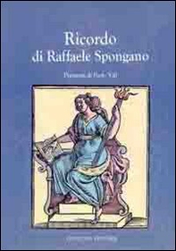 Ricordo di Raffaele Spongano - Librerie.coop