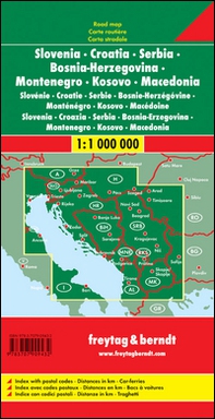 Slovenia-Croazia-Serbia 1:1.000.000 - Librerie.coop