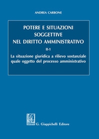 Potere e situazioni soggettive nel diritto amministrativo - Librerie.coop