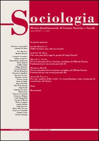 Sociologia. Rivista quadrimestrale di scienze storiche e sociali - Vol. 1 - Librerie.coop Sociologia. Rivista quadrimestrale di scienze storiche e sociali - Vol. 1 - Librerie.coop