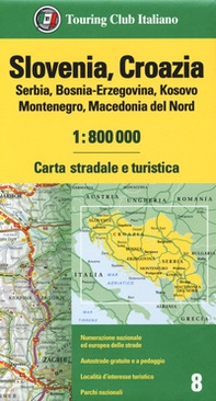 Slovenia, Croazia, Serbia, Bosnia-Erzegovina, Kosovo, Montenegro, Macedonia del Nord 1:800.000. Carta stradale e turistica - Librerie.coop Slovenia, Croazia, Serbia, Bosnia-Erzegovina, Kosovo, Montenegro, Macedonia del Nord 1:800.000. Carta stradale e turistica - Librerie.coop