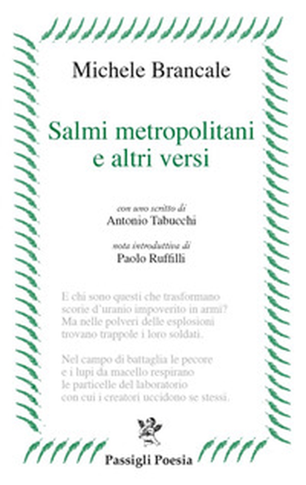 Salmi metropolitani e altri versi - Librerie.coop Salmi metropolitani e altri versi - Librerie.coop