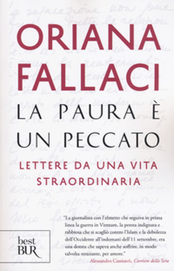La paura è un peccato. Lettere da una vita straordinaria - Librerie.coop La paura è un peccato. Lettere da una vita straordinaria - Librerie.coop