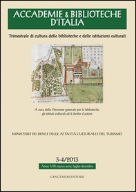 Accademie & biblioteche d'Italia (2013) vol. 3-4 - Librerie.coop Accademie & biblioteche d'Italia (2013) vol. 3-4 - Librerie.coop