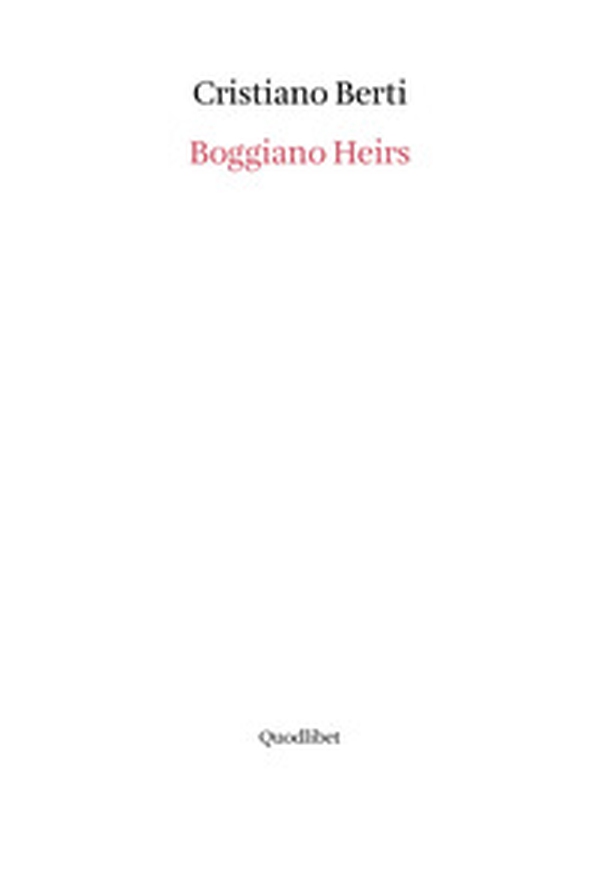 Boggiano heirs - Librerie.coop Boggiano heirs - Librerie.coop