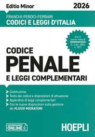 Codice penale e leggi complementari. Editio Minor 2026 - Librerie.coop