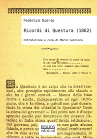 Ricordi di Questura (1882) - Librerie.coop