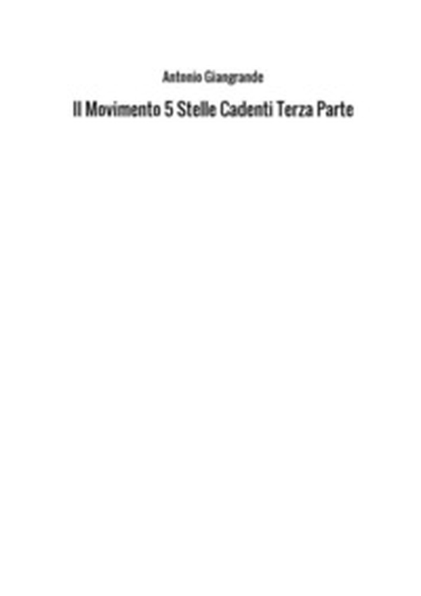 Il Movimento 5 Stelle cadenti - Librerie.coop Il Movimento 5 Stelle cadenti - Librerie.coop