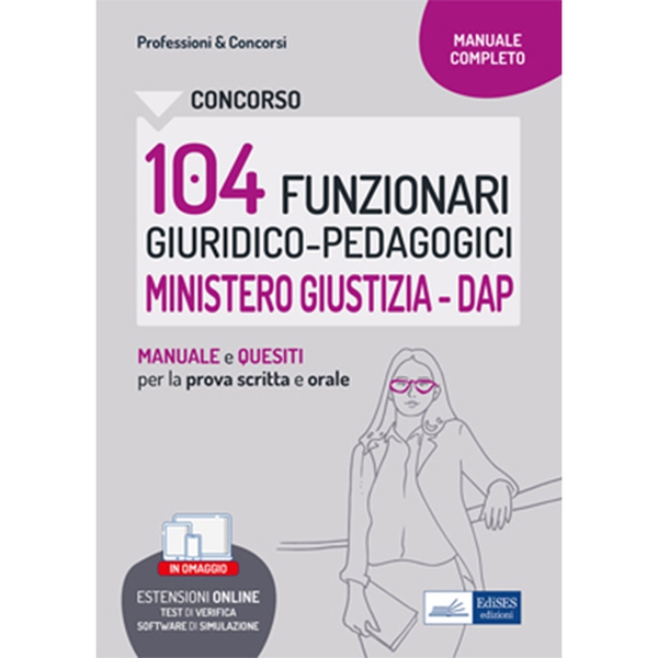 Concorso 104 Funzionari profilo giuridico-pedagogico Ministero Giustiza (DAP) - Librerie.coop Concorso 104 Funzionari profilo giuridico-pedagogico Ministero Giustiza (DAP) - Librerie.coop
