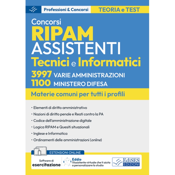 Concorsi RIPAM-Assistenti tecnici e informatici (3997 varie Amministrazioni - 1100 Ministero Difesa) - Librerie.coop