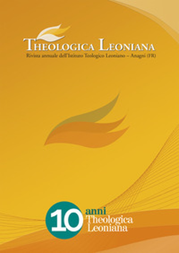 Theologica Leoniana. Rivista annuale dell'Istituto Teologico Leoniano - Librerie.coop Theologica Leoniana. Rivista annuale dell'Istituto Teologico Leoniano - Librerie.coop