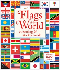 Flags of the world. Colouring & Sticker Book - Librerie.coop