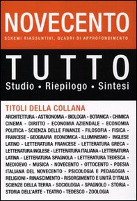 Tutto Novecento. Schemi riassuntivi, quadri di approfondimento - Librerie.coop