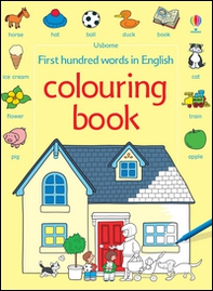 First hundred words in English colouring book - Librerie.coop