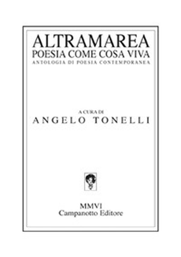Altramarea. Poesia come cosa viva - Librerie.coop Altramarea. Poesia come cosa viva - Librerie.coop