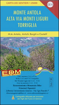 GE 6 Monte Antola, Torriglia, alta via dei monti liguri 1:25.000 - Librerie.coop