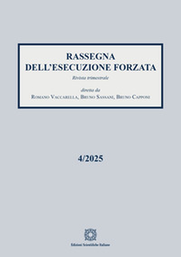 Rassegna dell'esecuzione forzata - Vol. 4 - Librerie.coop