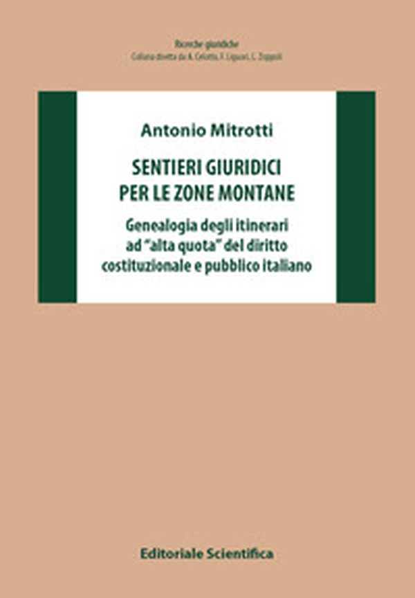 Sentieri giuridici per le zone montane. Genealogia degli itinerari ad «alta quota» del diritto costituzionale e pubblico italiano - Librerie.coop Sentieri giuridici per le zone montane. Genealogia degli itinerari ad «alta quota» del diritto costituzionale e pubblico italiano - Librerie.coop
