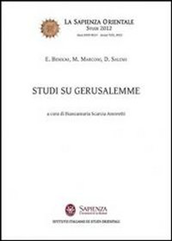 Studi su Gerusalemme - Librerie.coop Studi su Gerusalemme - Librerie.coop