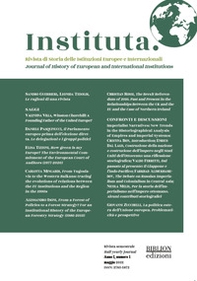 Instituta. Rivista di Storia delle istituzioni europee e internazionali. Ediz. italiana e inglese - Librerie.coop