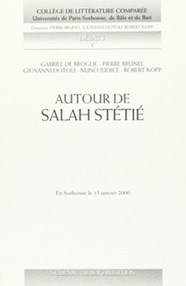 Autour de Salah Stétié - Librerie.coop Autour de Salah Stétié - Librerie.coop