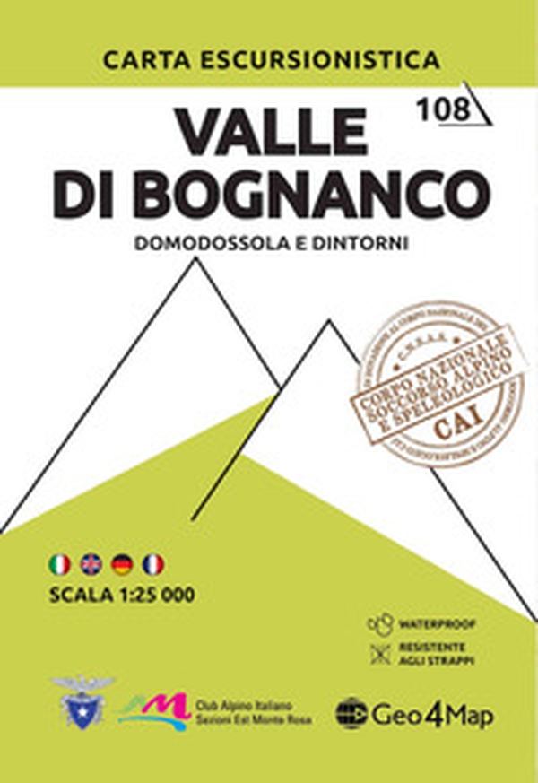 Valle di Bognanco. Domodossola e dintorni. Carta escursionistica 1:25.000 - Librerie.coop Valle di Bognanco. Domodossola e dintorni. Carta escursionistica 1:25.000 - Librerie.coop