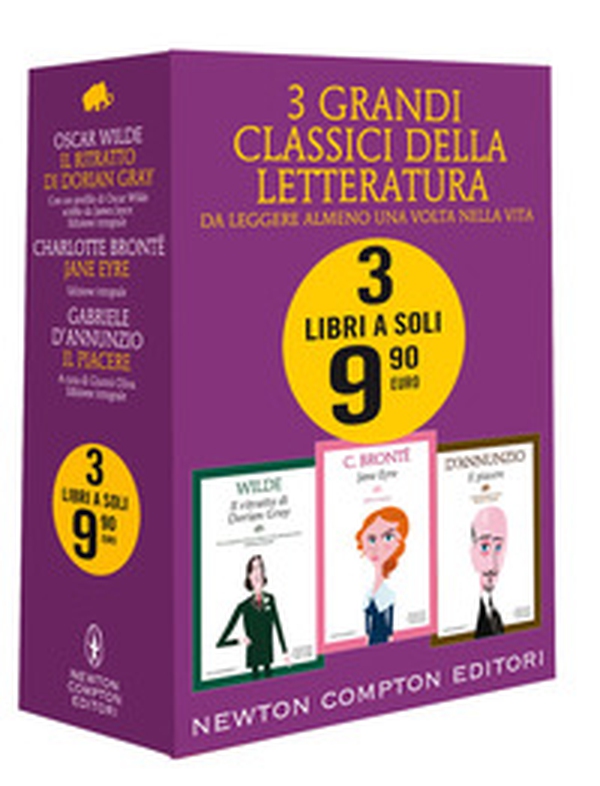 3 grandi classici: Il ritratto di Dorian Gray-Jane Eyre-Il piacere - Librerie.coop 3 grandi classici: Il ritratto di Dorian Gray-Jane Eyre-Il piacere - Librerie.coop