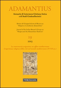 Adamantius. Notiziario del Gruppo italiano di ricerca su «Origene e la tradizione alessandrina» - Librerie.coop