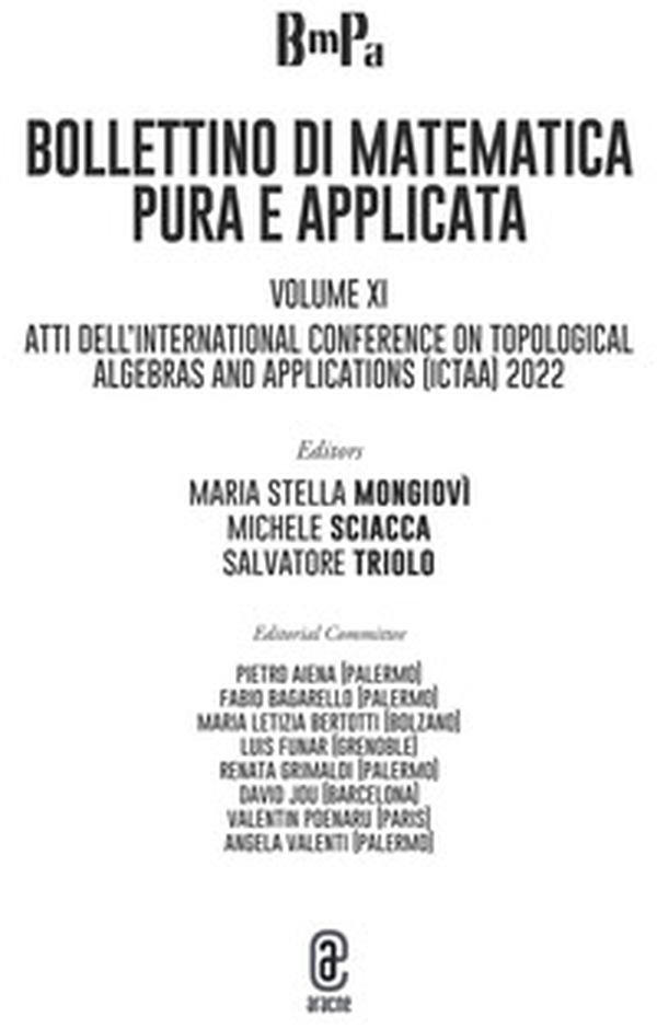 Bollettino di matematica pura e applicata - Vol. 11 - Librerie.coop Bollettino di matematica pura e applicata - Vol. 11 - Librerie.coop