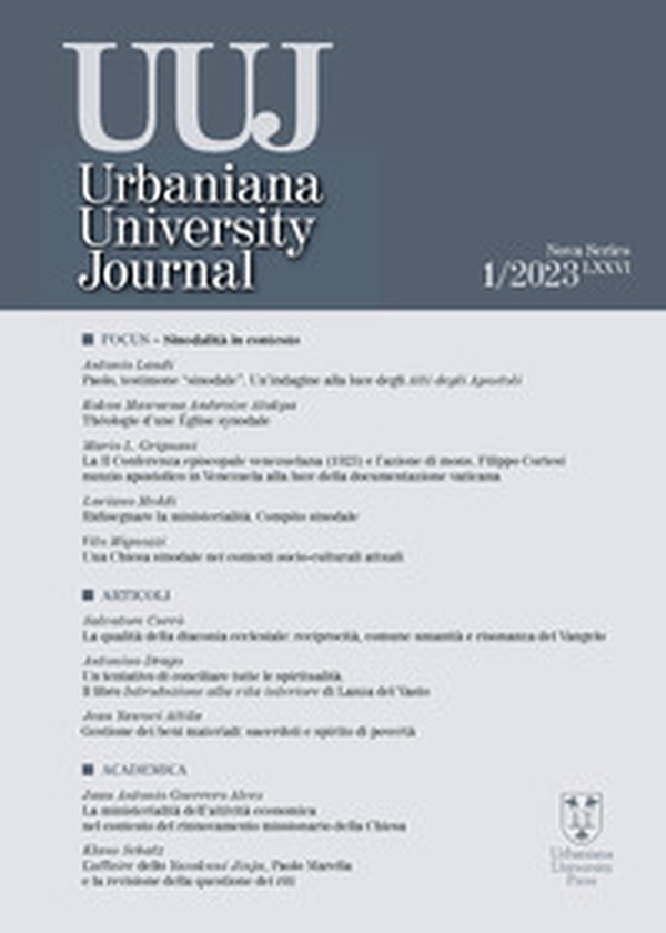 Urbaniana University Journal - Vol. 1 - Librerie.coop Urbaniana University Journal - Vol. 1 - Librerie.coop