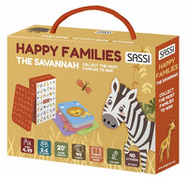 The savannah. Happy families. Valigetta con carte e stickers - Librerie.coop The savannah. Happy families. Valigetta con carte e stickers - Librerie.coop