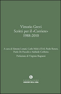 Vittorio Grevi. Scritti per il «Corriere» (1988-2010) - Librerie.coop