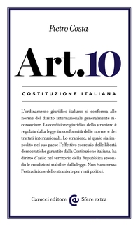 Costituzione italiana: articolo 10 - Librerie.coop Costituzione italiana: articolo 10 - Librerie.coop