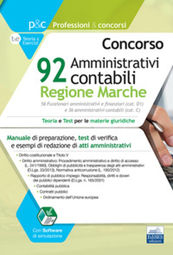 Concorso 92 amministrativi contabili Regione Marche. Teoria e test per le materie giuridiche - Librerie.coop Concorso 92 amministrativi contabili Regione Marche. Teoria e test per le materie giuridiche - Librerie.coop