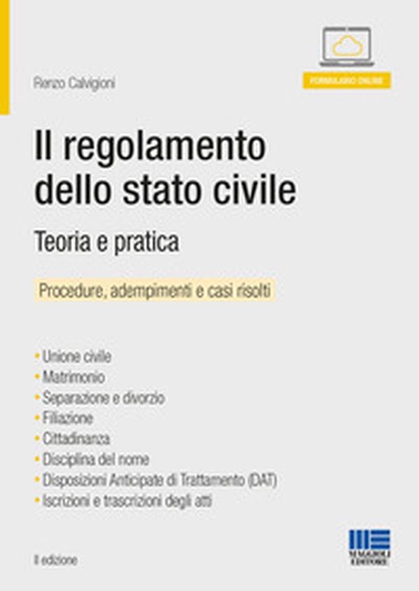 Il regolamento dello stato civile. Teoria e pratica. Manuale operativo - Librerie.coop Il regolamento dello stato civile. Teoria e pratica. Manuale operativo - Librerie.coop