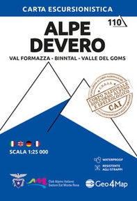 Alpe Devero. Val Formazza, Binntal, Valle del Goms 1:25.000 - Librerie.coop