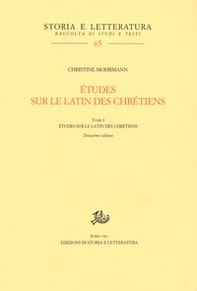 Études sur le latin des chrétiens - Librerie.coop