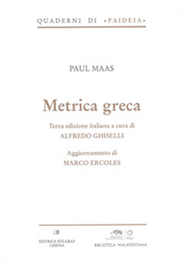 Metrica greca - Librerie.coop Metrica greca - Librerie.coop