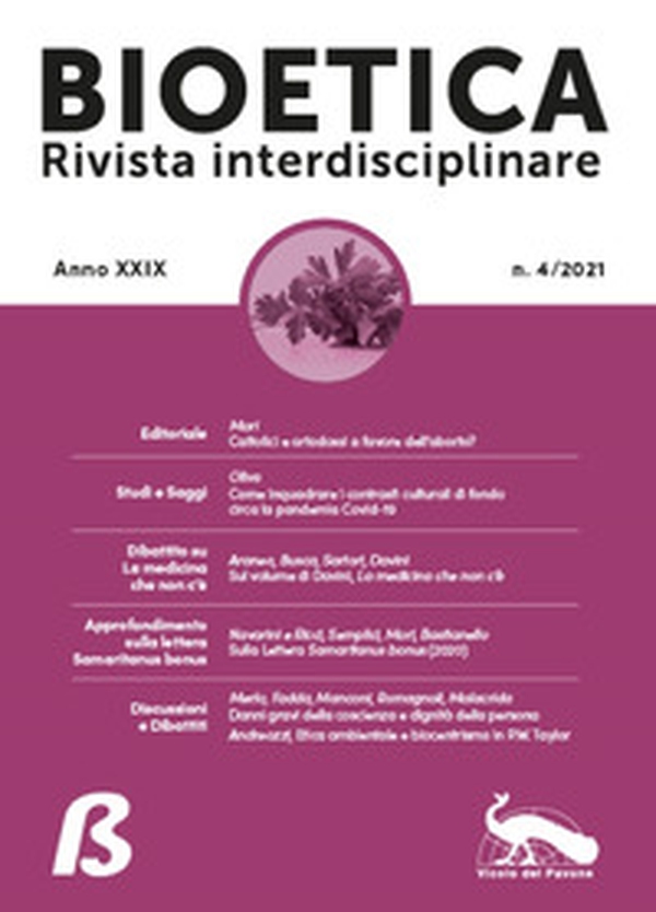 Bioetica. Rivista interdisciplinare - Vol. 4 - Librerie.coop Bioetica. Rivista interdisciplinare - Vol. 4 - Librerie.coop