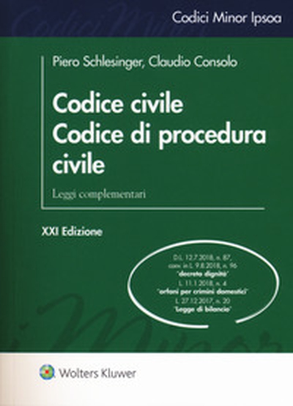 Codice civile. Codice di procedura civile. Leggi complementari - Librerie.coop Codice civile. Codice di procedura civile. Leggi complementari - Librerie.coop