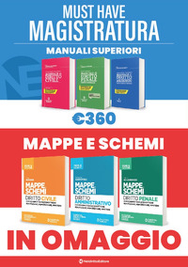 Must have magistratura: Kit 3 Manuali superiori + 3 Mappe e Schemi - Librerie.coop Must have magistratura: Kit 3 Manuali superiori + 3 Mappe e Schemi - Librerie.coop
