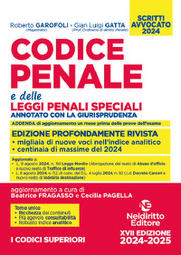 Codice penale annotato e delle leggi penali speciali. Esame avvocato 2024-2025 - Librerie.coop Codice penale annotato e delle leggi penali speciali. Esame avvocato 2024-2025 - Librerie.coop