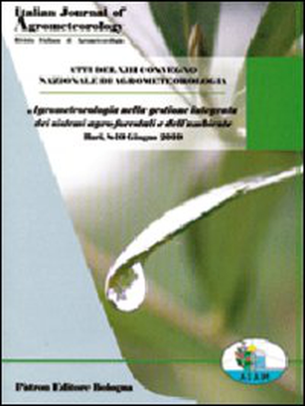 Atti del XIII convegno nazionale di agrometeorologia - Librerie.coop Atti del XIII convegno nazionale di agrometeorologia - Librerie.coop