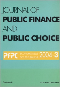 Journal of public finance and public choice - Vol. 3 - Librerie.coop Journal of public finance and public choice - Vol. 3 - Librerie.coop