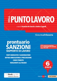 Il Punto Lavoro 6/2023 - Prontuario Sanzioni Rapporto di Lavoro - Librerie.coop