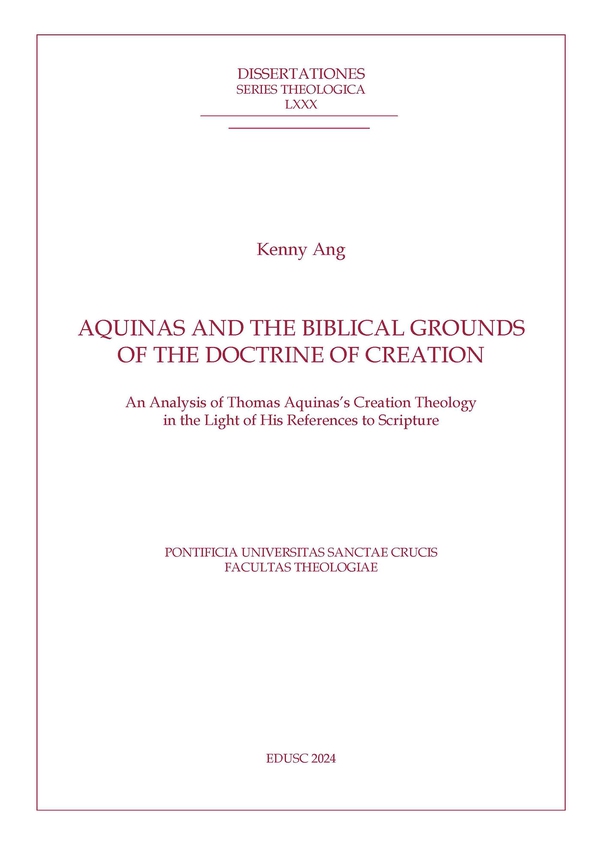 Aquinas and the Biblical Grounds of the Doctrine of Creation - Librerie.coop Aquinas and the Biblical Grounds of the Doctrine of Creation - Librerie.coop